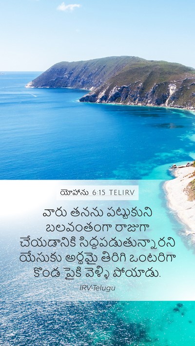 యోహాను 6:15 TELIRV Bible Verse Image