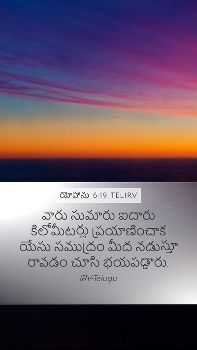 యోహాను 6:19 TELIRV Bible Verse Image