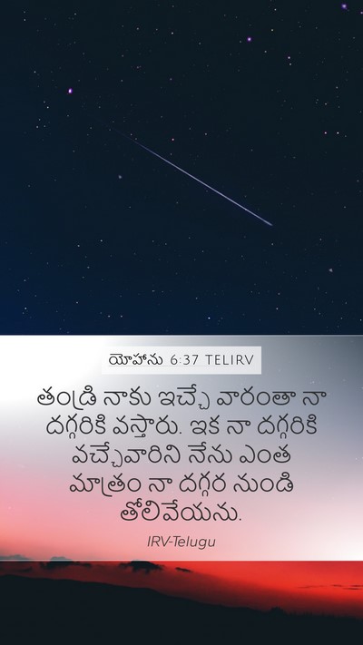 యోహాను 6:37 TELIRV Bible Verse Image