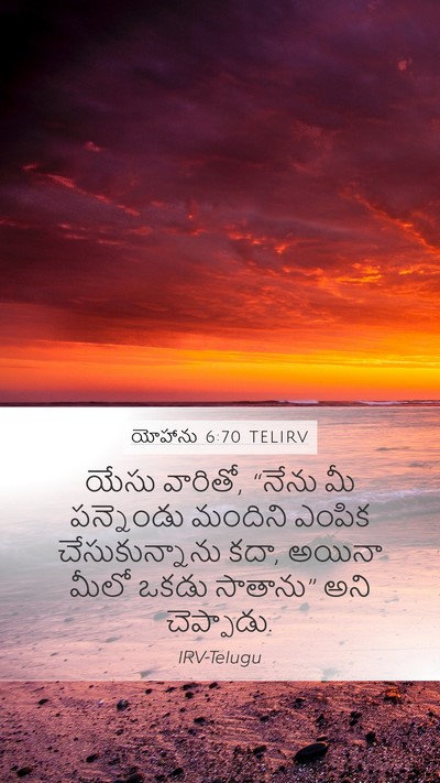 యోహాను 6:70 TELIRV Bible Verse Image