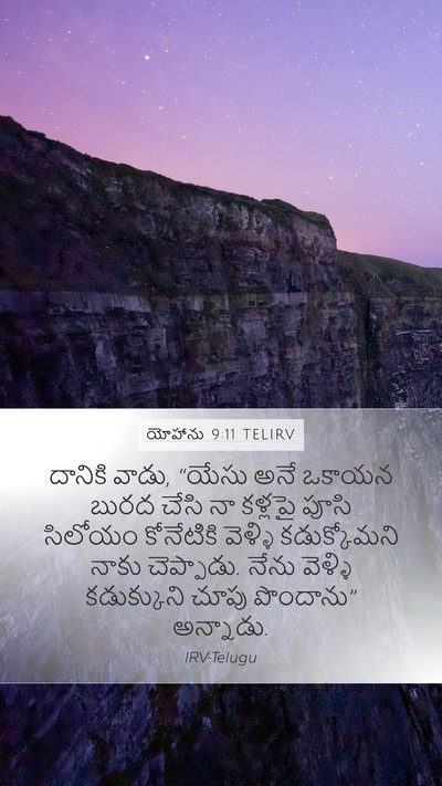 యోహాను 9:11 TELIRV Bible Verse Image