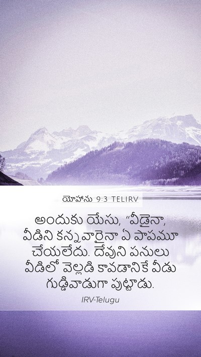యోహాను 9:3 TELIRV Bible Verse Image