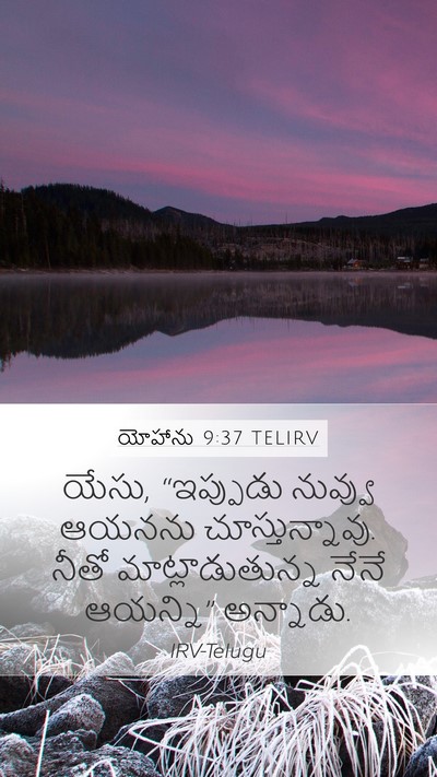 యోహాను 9:37 TELIRV Bible Verse Image