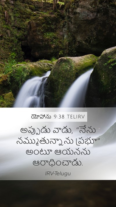 యోహాను 9:38 TELIRV Bible Verse Image