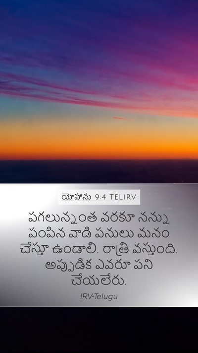 యోహాను 9:4 TELIRV Bible Verse Image