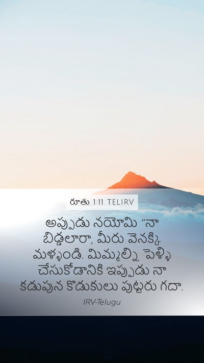 రూతు 1:11 TELIRV Bible Verse Image
