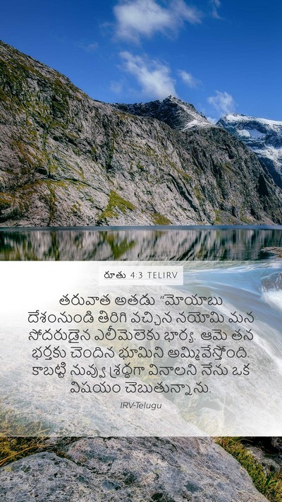 రూతు 4:3 TELIRV Bible Verse Image