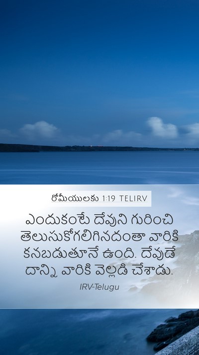 రోమీయులకు 1:19 TELIRV Bible Verse Image