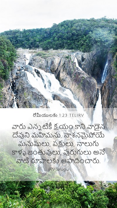 రోమీయులకు 1:23 TELIRV Bible Verse Image