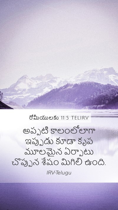 రోమీయులకు 11:5 TELIRV Bible Verse Image