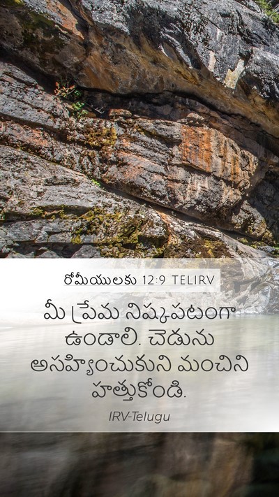 రోమీయులకు 12:9 TELIRV Bible Verse Image