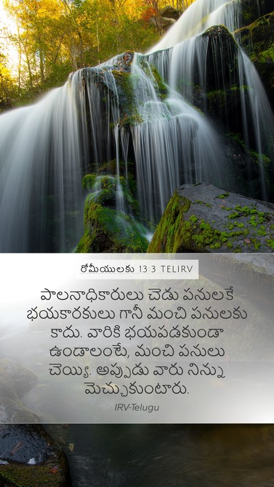 రోమీయులకు 13:3 TELIRV Bible Verse Image