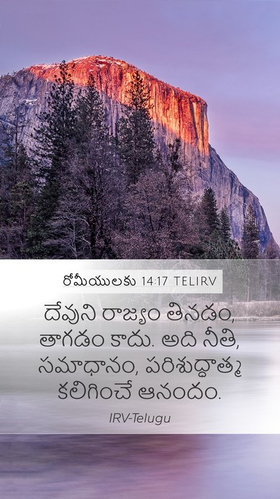 రోమీయులకు 14:17 TELIRV Bible Verse Image
