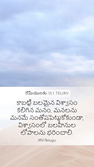 రోమీయులకు 15:1 TELIRV Bible Verse Image