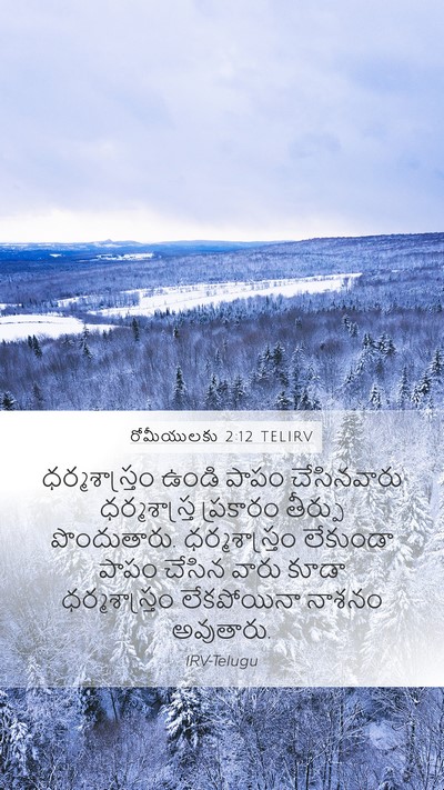 రోమీయులకు 2:12 TELIRV Bible Verse Image