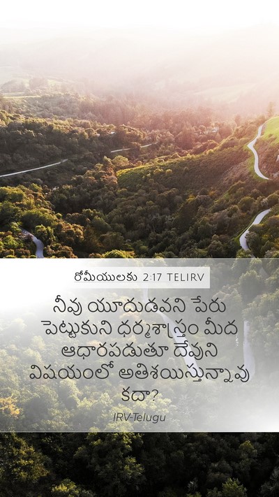 రోమీయులకు 2:17 TELIRV Bible Verse Image