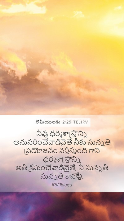 రోమీయులకు 2:25 TELIRV Bible Verse Image