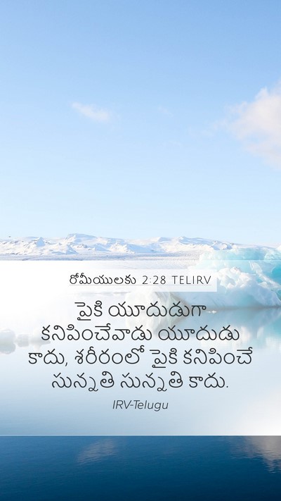 రోమీయులకు 2:28 TELIRV Bible Verse Image