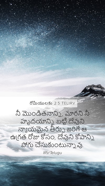 రోమీయులకు 2:5 TELIRV Bible Verse Image
