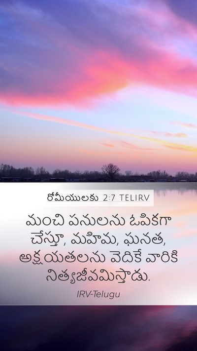 రోమీయులకు 2:7 TELIRV Bible Verse Image