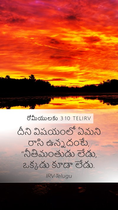 రోమీయులకు 3:10 TELIRV Bible Verse Image