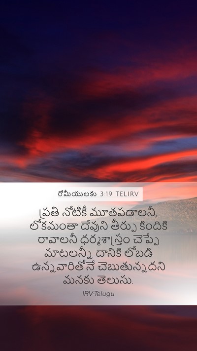 రోమీయులకు 3:19 TELIRV Bible Verse Image