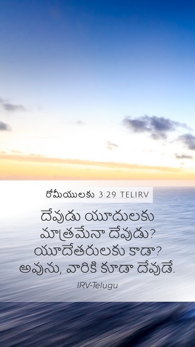 రోమీయులకు 3:29 TELIRV Bible Verse Image