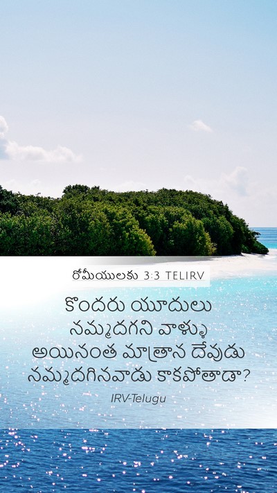 రోమీయులకు 3:3 TELIRV Bible Verse Image