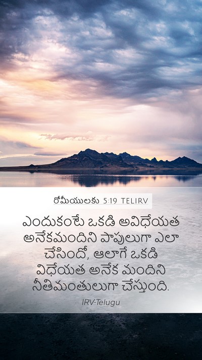 రోమీయులకు 5:19 TELIRV Bible Verse Image
