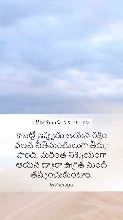 రోమీయులకు 5:9 TELIRV Bible Verse Image
