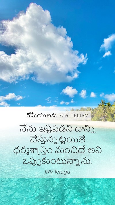 రోమీయులకు 7:16 TELIRV Bible Verse Image