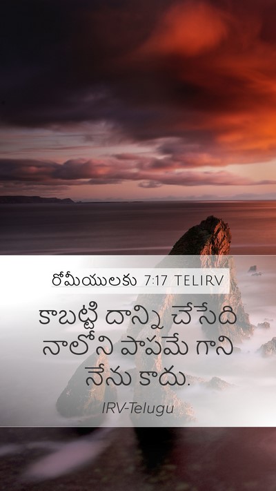రోమీయులకు 7:17 TELIRV Bible Verse Image