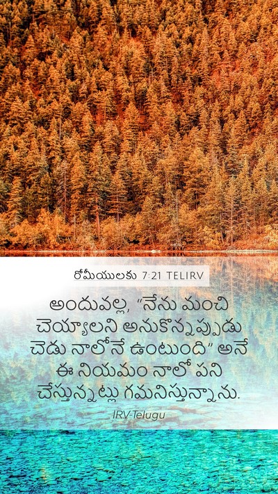 రోమీయులకు 7:21 TELIRV Bible Verse Image