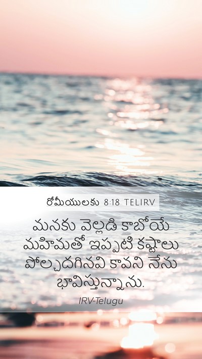 రోమీయులకు 8:18 TELIRV Bible Verse Image