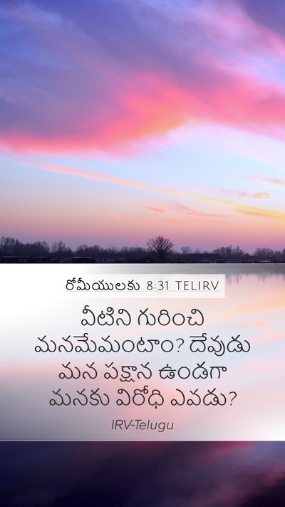 రోమీయులకు 8:31 TELIRV Bible Verse Image