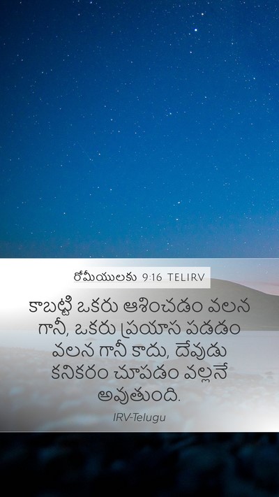 రోమీయులకు 9:16 TELIRV Bible Verse Image