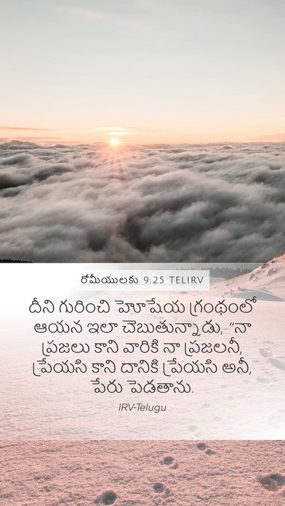 రోమీయులకు 9:25 TELIRV Bible Verse Image