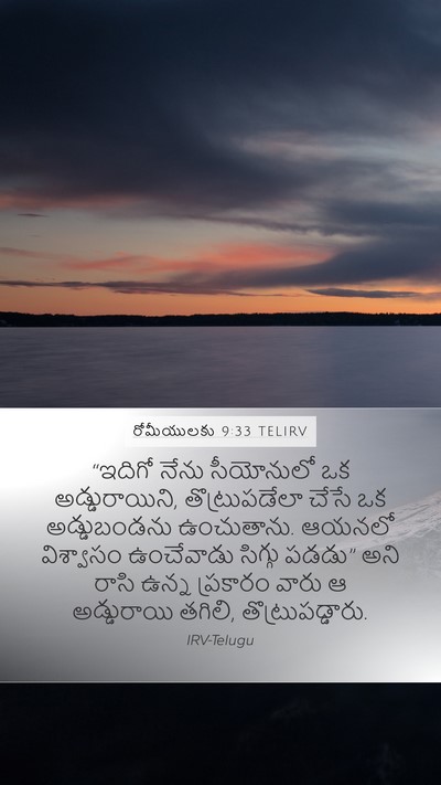 రోమీయులకు 9:33 TELIRV Bible Verse Image