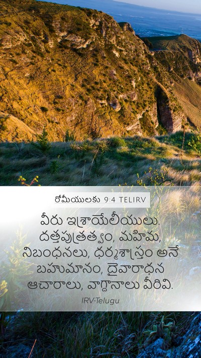 రోమీయులకు 9:4 TELIRV Bible Verse Image