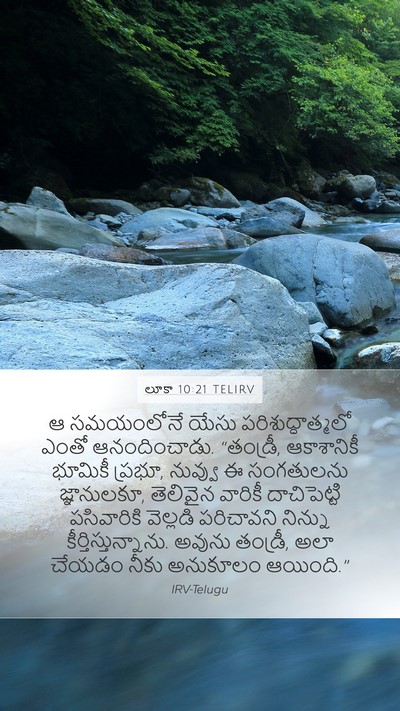 లూకా 10:21 TELIRV Bible Verse Image