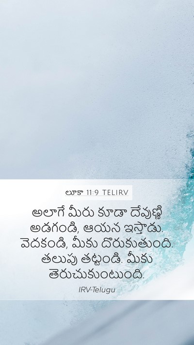 లూకా 11:9 TELIRV Bible Verse Image