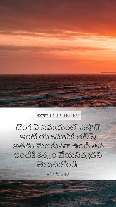లూకా 12:39 TELIRV Bible Verse Image