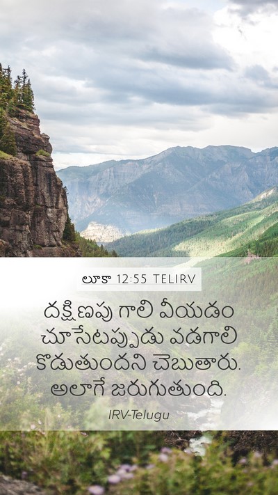 లూకా 12:55 TELIRV Bible Verse Image