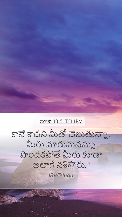 లూకా 13:5 TELIRV Bible Verse Image