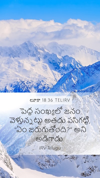 లూకా 18:36 TELIRV Bible Verse Image