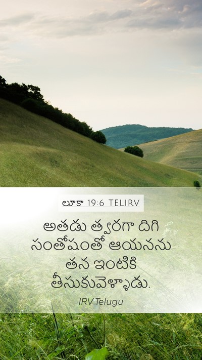 లూకా 19:6 TELIRV Bible Verse Image