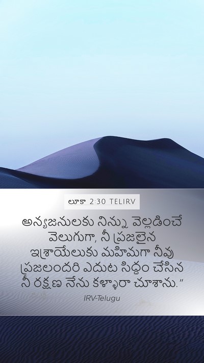 లూకా 2:30 TELIRV Bible Verse Image
