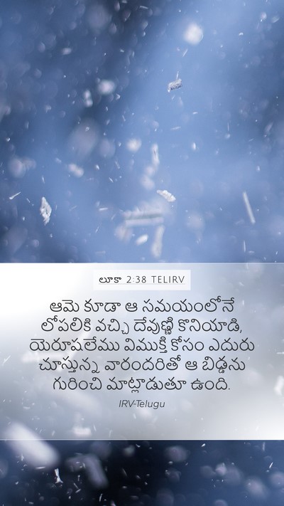 లూకా 2:38 TELIRV Bible Verse Image