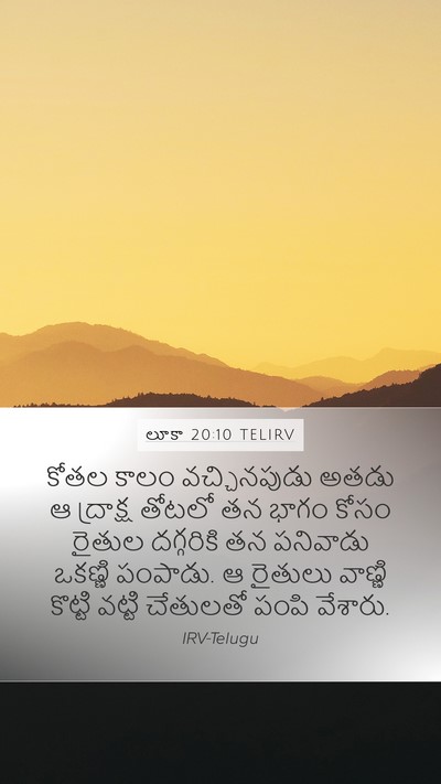 లూకా 20:10 TELIRV Bible Verse Image