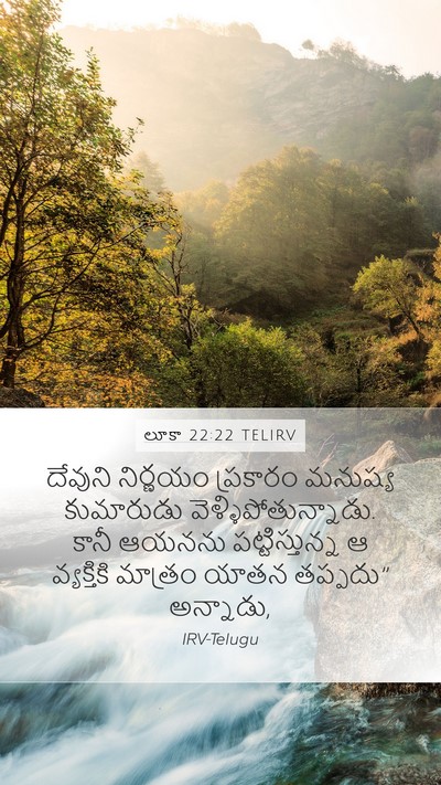 లూకా 22:22 TELIRV Bible Verse Image